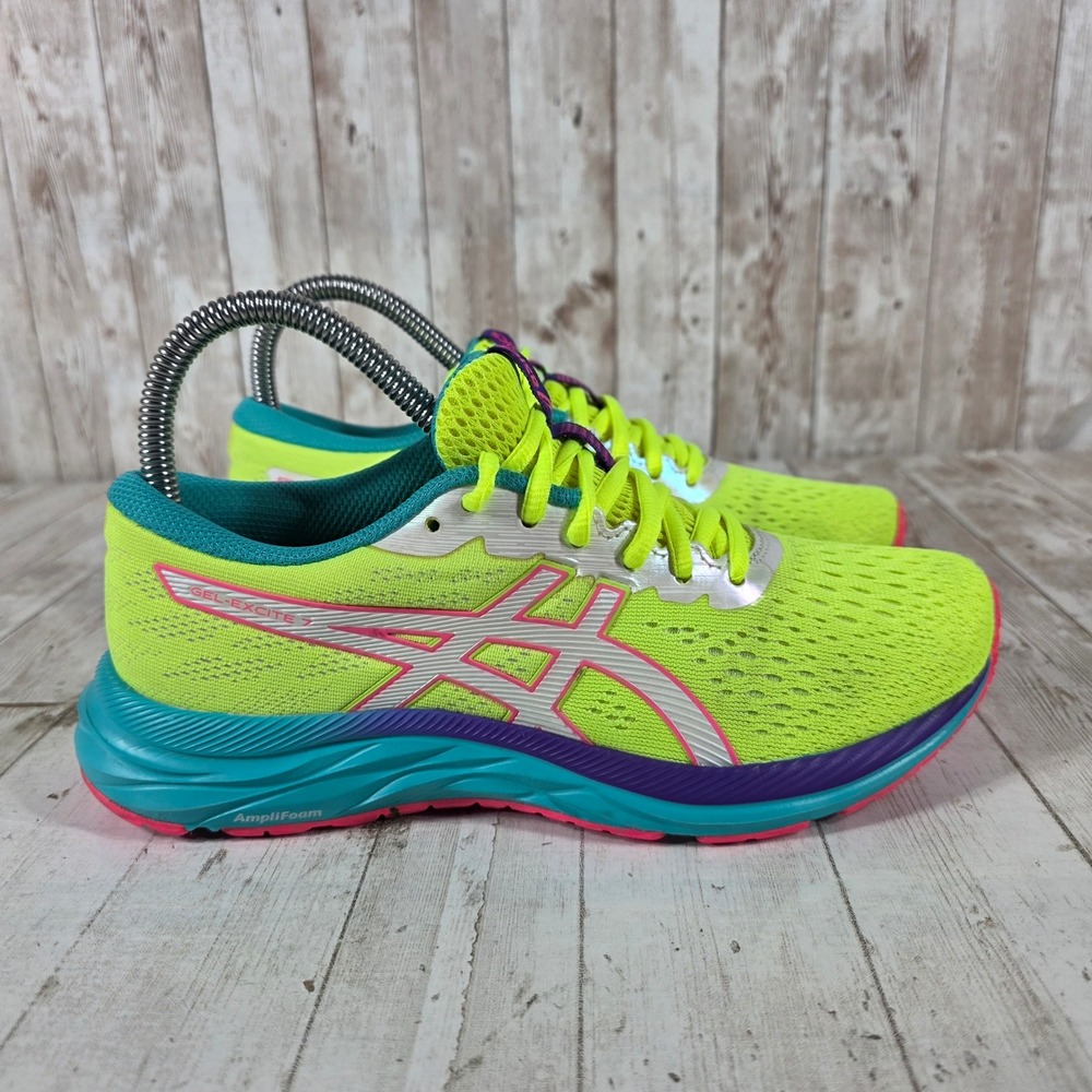 ASICS Gel-Excite 7 Womens Running Shoes Neon Lime Green 1012A801 Size 6